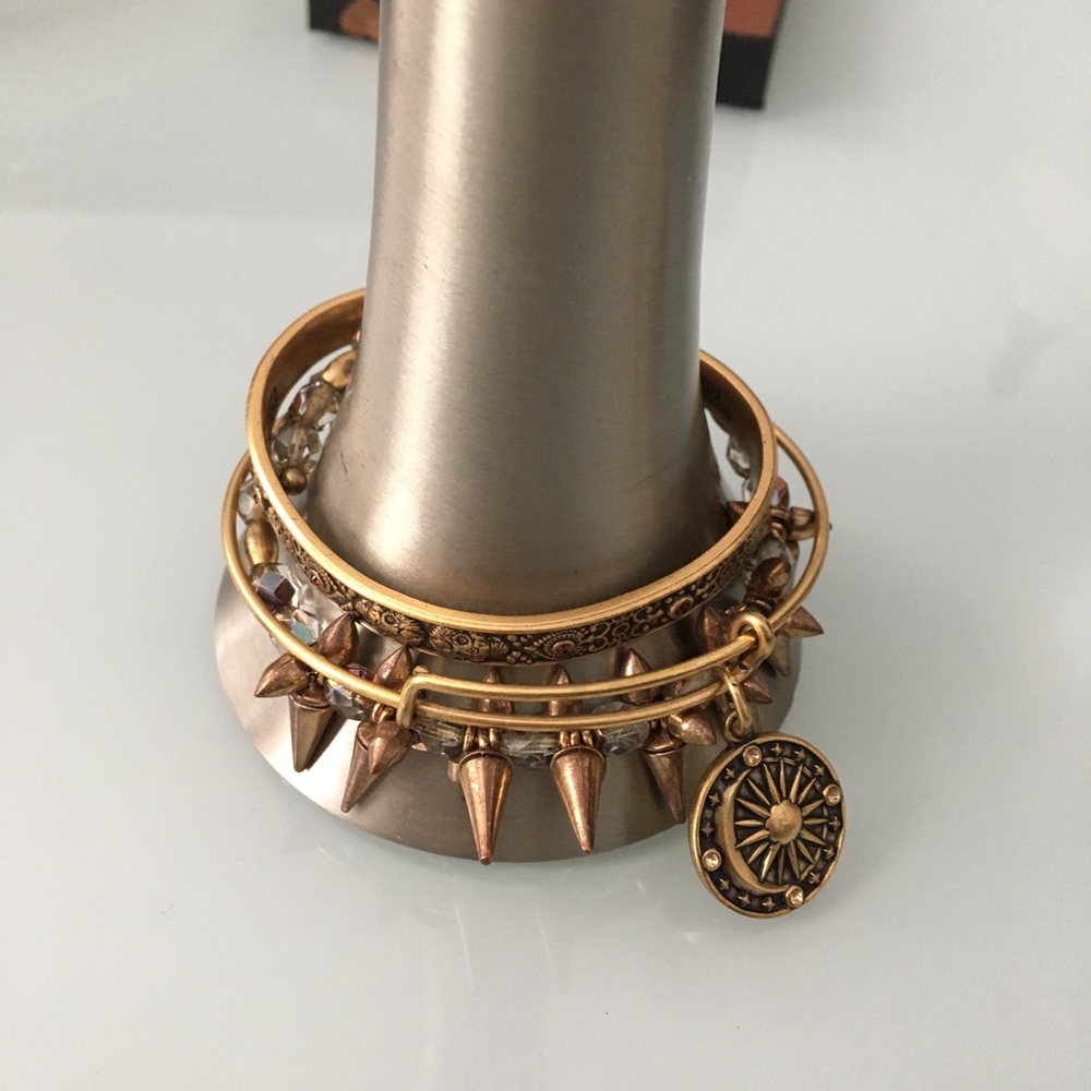 Alex and Ani Cosmic Balance charm, beaded and cuff - Picture 3 of 4